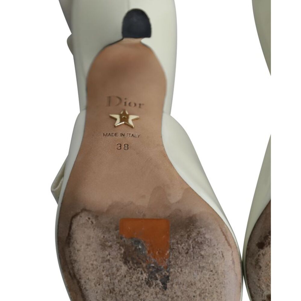 Dior Cream J'Adior Slingback Pointed-Toe Heels - Picture 7 of 8